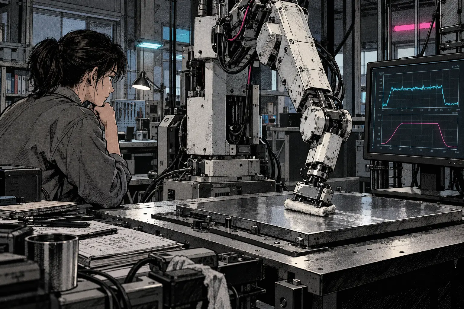 Robot Transfers Contact Behaviors From a Single Demonstration